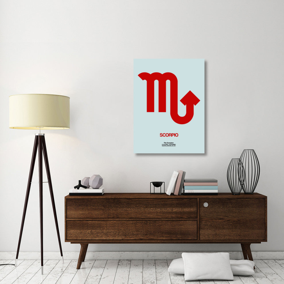 "Scorpio Zodiac Sign Red" Fine Art Print