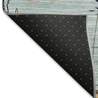 Addison Premium Washable Mayfield AMF153 Blue 9' x 12' Rug