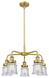 Innovations Canton 5 23.25" Chandelier Brushed Brass