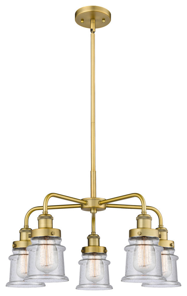 Innovations Canton 5 23.25" Chandelier Brushed Brass
