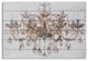 26" Luxurious Vintage Chandelier Wood Plank Wall Art