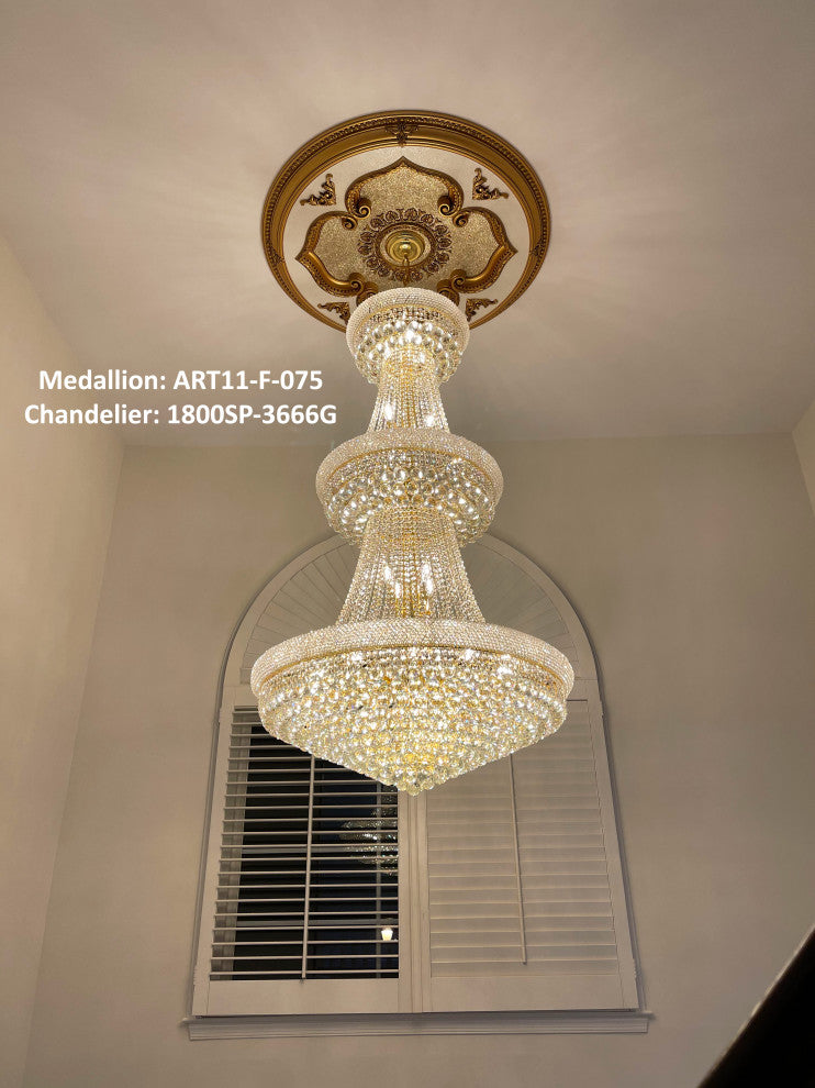 Artistry Lighting, Round 43" Antique Gold Ceiling Medallion (ART11-F-075)