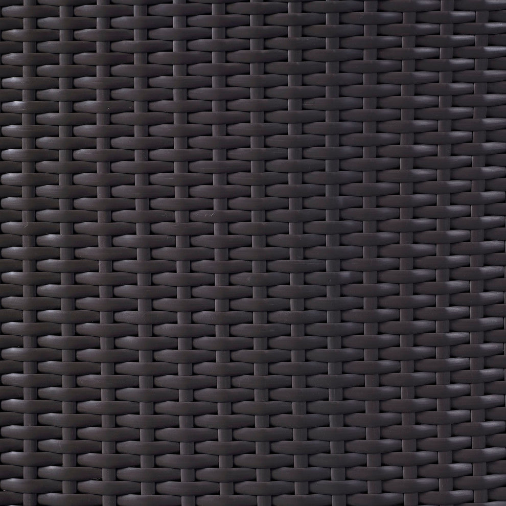 Espresso Red Convene 5 Piece Outdoor Patio Dining Set