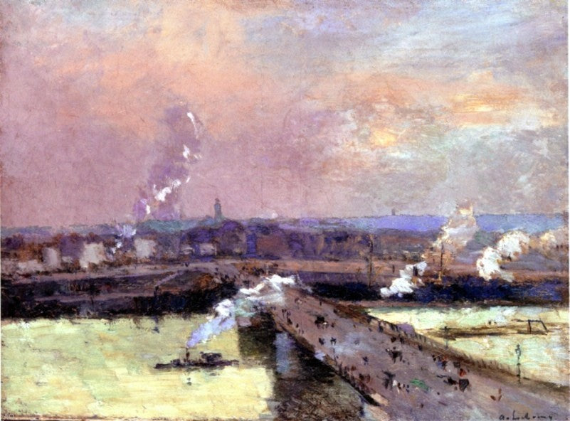 Albert Lebourg The Pont Boieldieu Rouen, 21"x28" Wall Decal
