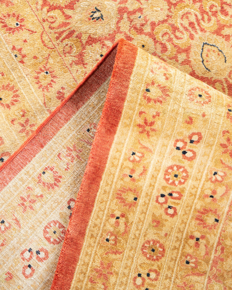 Mogul, One-of-a-Kind Hand-Knotted Area Rug Orange, 8'3"x10'3"