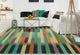 Winchester Kilim FeLight on Ivory/Blue Rug, 6'5x9'10