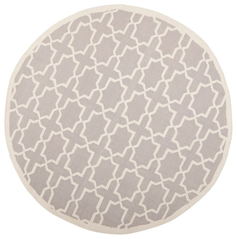 Safavieh Dhurries Dhu549G Gray, Ivory Area Rug