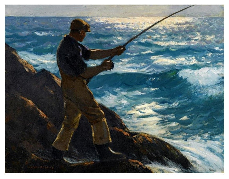 "The Fisherman, 1922" Digital Paper Print by Gifford Reynolds Beal, 24"x19"