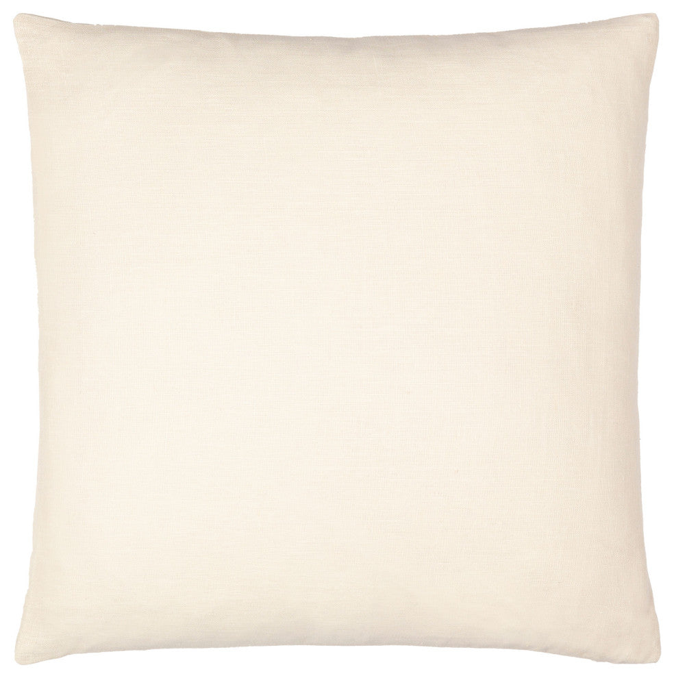 Surya Linen Solid Lsl-002 Pillow Shell With Polyester Insert 20"H X 20"W