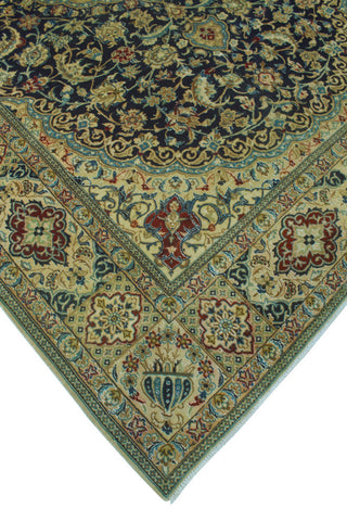 Super Vintage Distressed Saeweard Navy/Beige Rug, 6'8 x 9'9