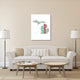"Michigan Word Cloud Map" Fine Art Print