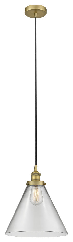 Innovations 616-1PH-BB-G42-L 1-Light Mini Pendant, Brushed Brass