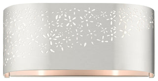 Brushed Nickel Stylish, Transitional, Intricate, Urban Vanity Sconce