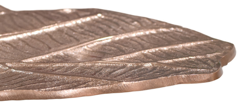 Handmade Decorative Aluminium Tray, Bronze Color Coated