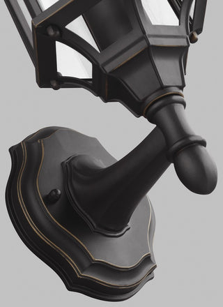 Generation Lighting Lighting Small 1-Light Uplight Outdoor Lantern, Bronze