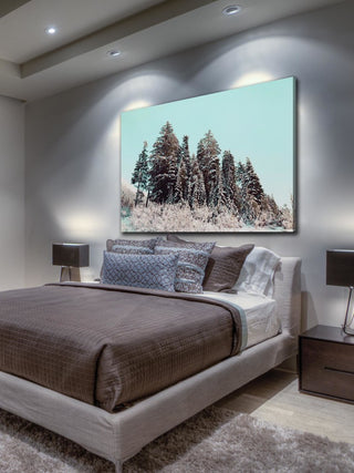 "Cold Winter Morning" Painting Print on Canvas