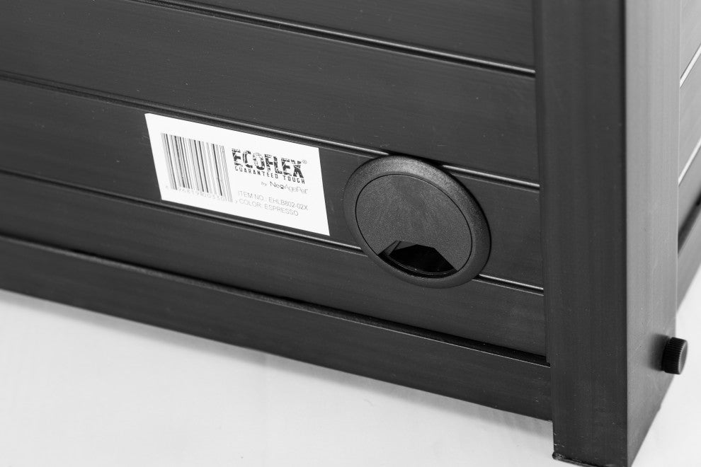 ECOFLEXÂ® Litter Box Cover End Table, Espresso, Jumbo