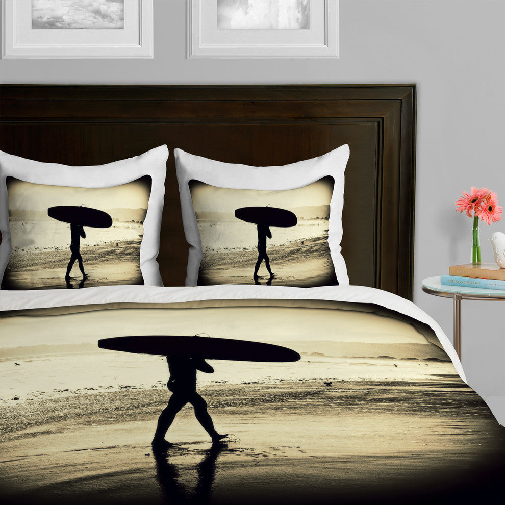 Deny Designs Shannon Clark Surfers Silhouette Duvet Cover - Lightweight