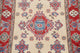Hand-Knotted Kazak Oriental Traditional Pakistani Area Rug, Beige, 5'5"x3'2