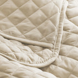 Bare Home Diamond Stitched Coverlet Set, Sand, Full/Queen