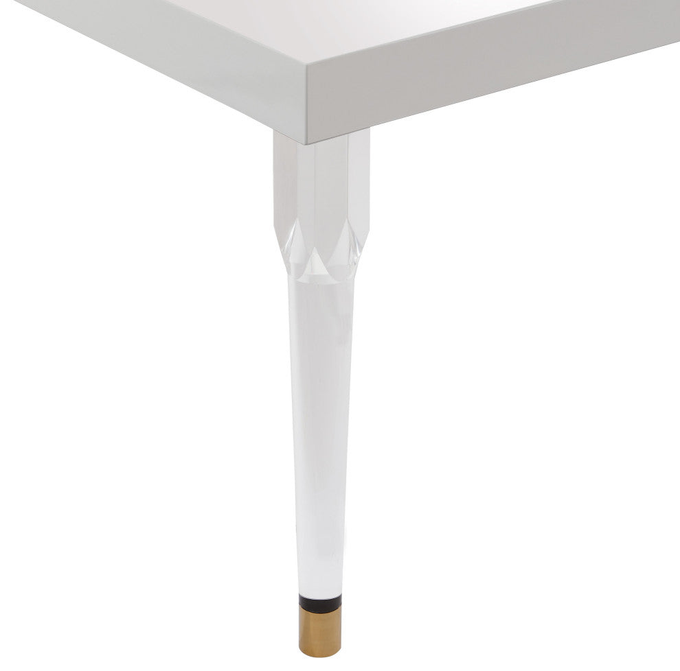 TOV Furniture Tabby Glossy Lacquer Dining Table