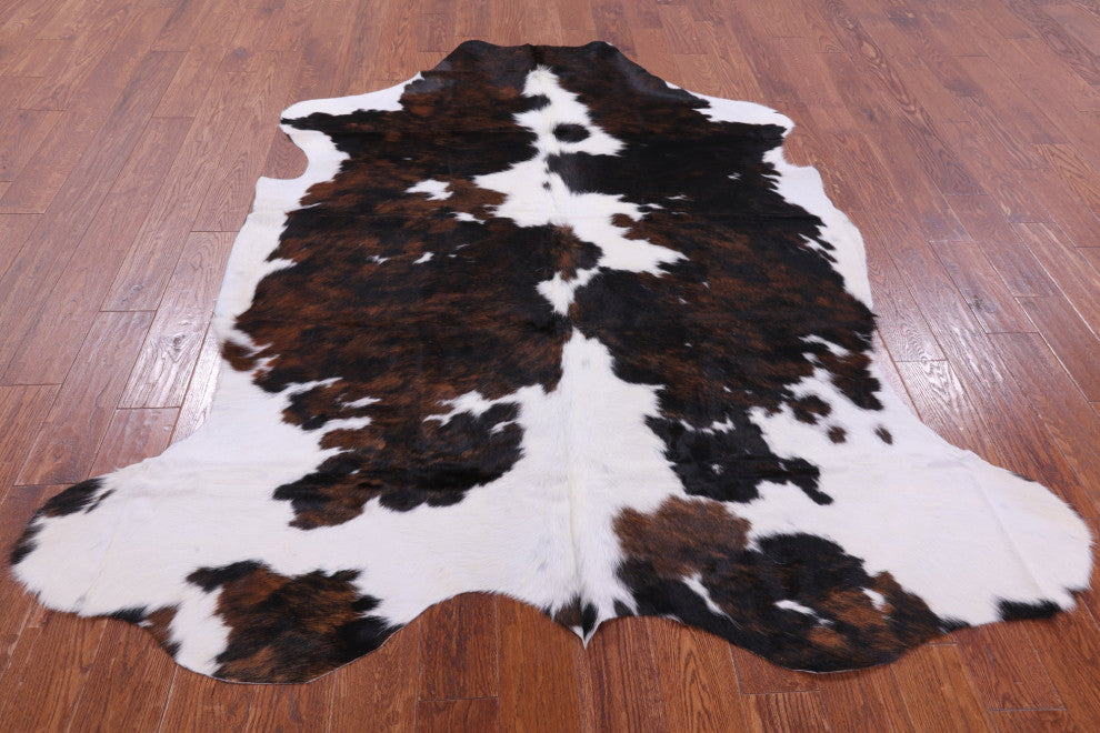 7' 4" X 6' 4" Organic Natural Hair-On Cowhide Area Rug C1667