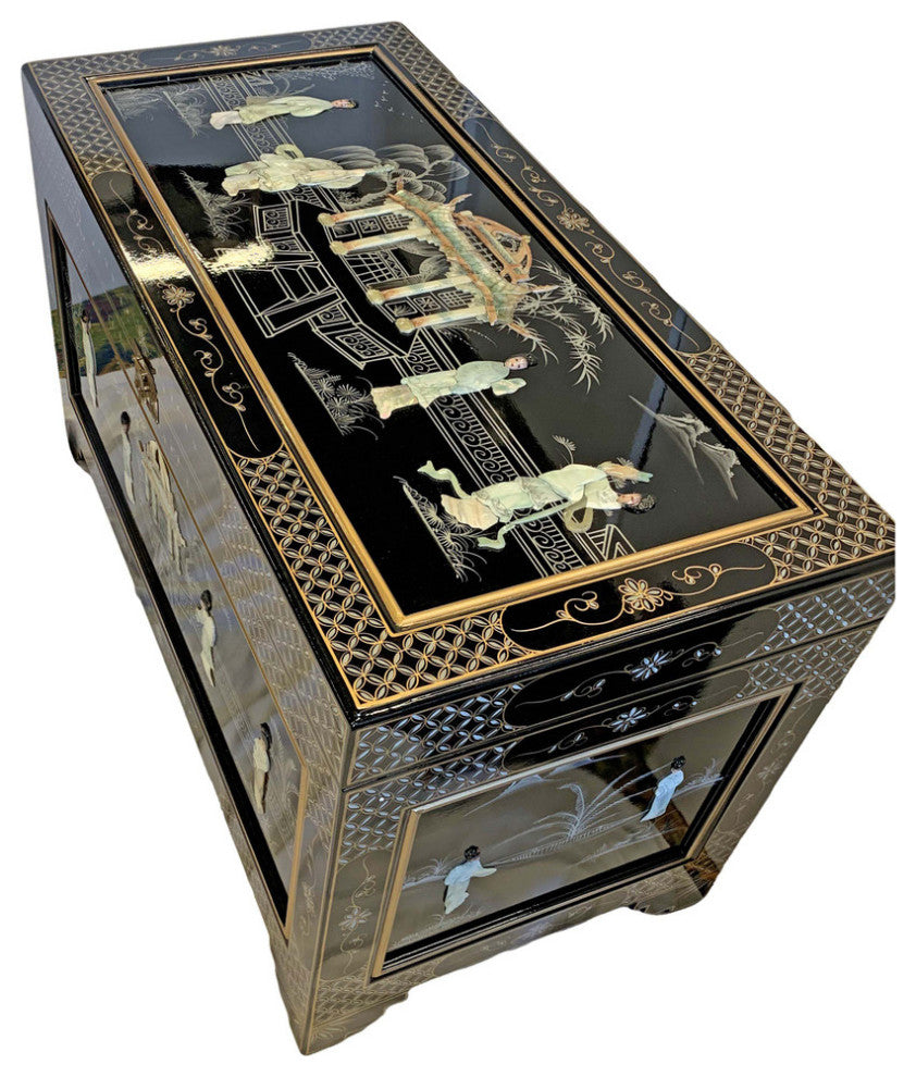 Large Mother of Pearl Oriental Storage Chest