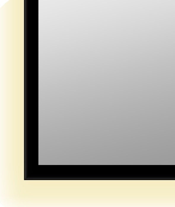 Woodbridge Lighting Reflections Back-Light LED Rectangular Mirror in Black