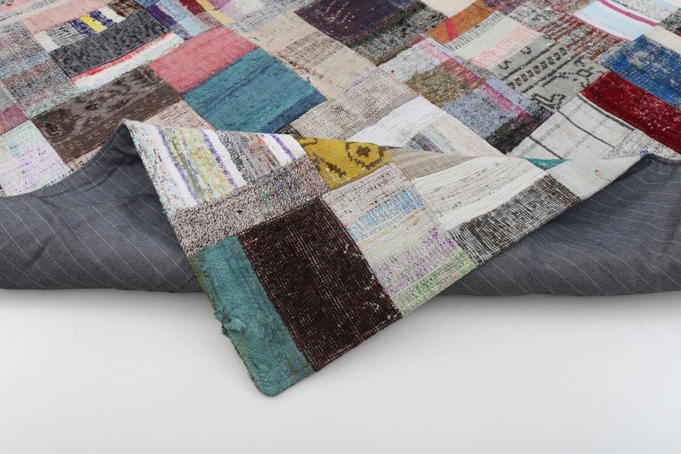 Rug N Carpet - Handmade Oriental 5' 7'' x 7' 10'' Rustic Patchwork Kilim Rug