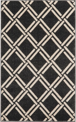 Rug Unique Loom Trellis Black Rectangular 3' 3 x 5' 3
