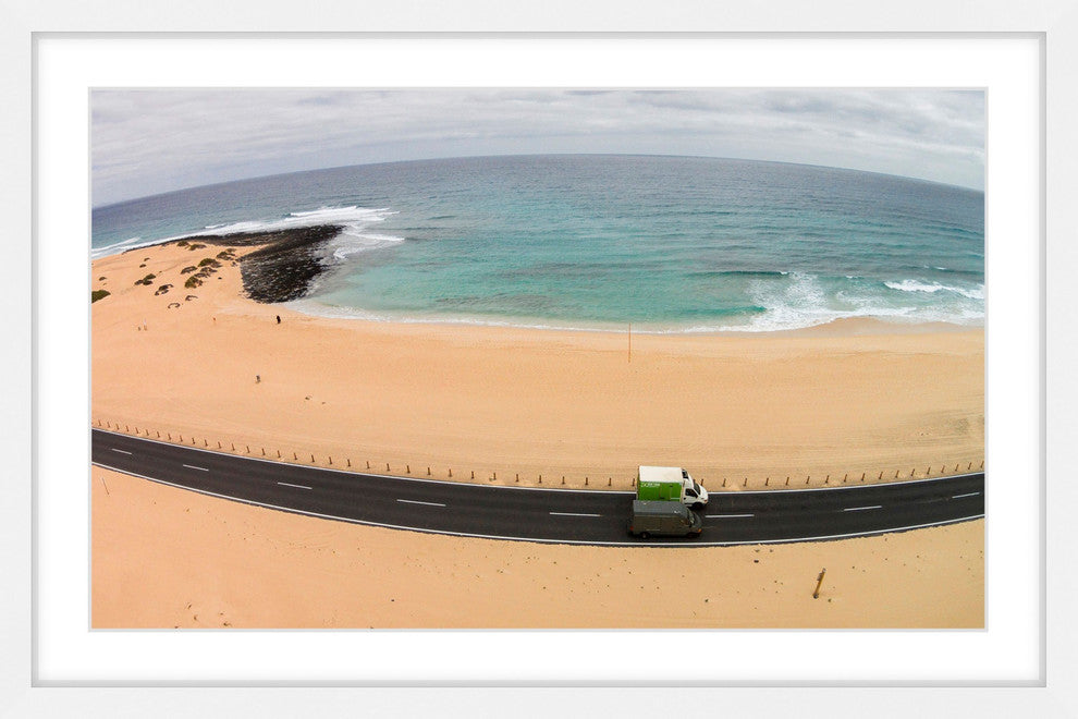 "Rounding The Curve" Framed Print by Karolis Janulis