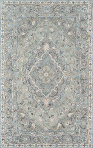 Momeni Tangier Wool Hand Tufted Blue Area Rug, 8'x11'