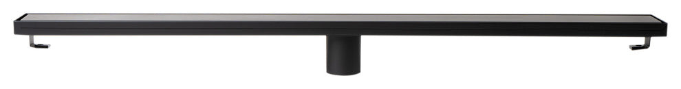 ALFI brand ABLD36B-BM 36" Black Matte Stainless Steel Linear Shower Drain