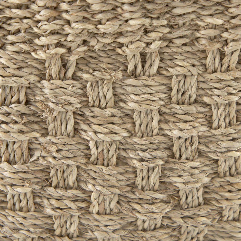 Set of Three Weaved Wicker Storage Baskets