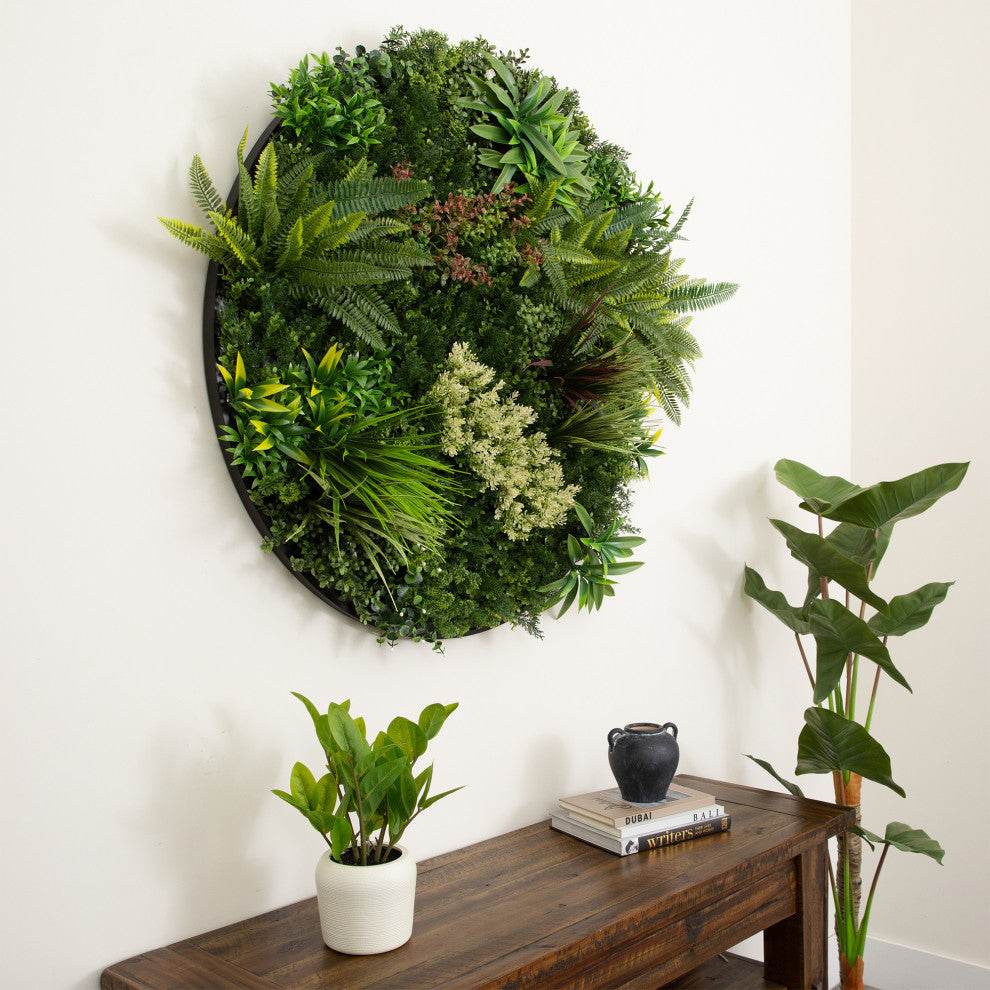 38in. UV Resistant Virgin Islands Artificial Living Wall Art Panel