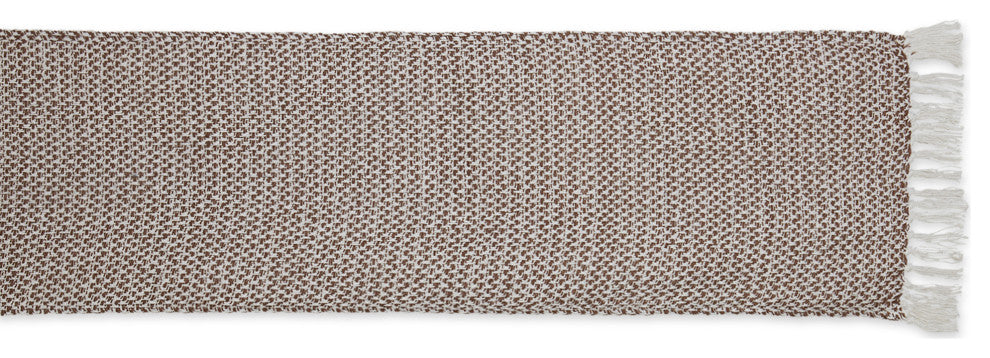 Bark Brown Woven Table Runner 15x108