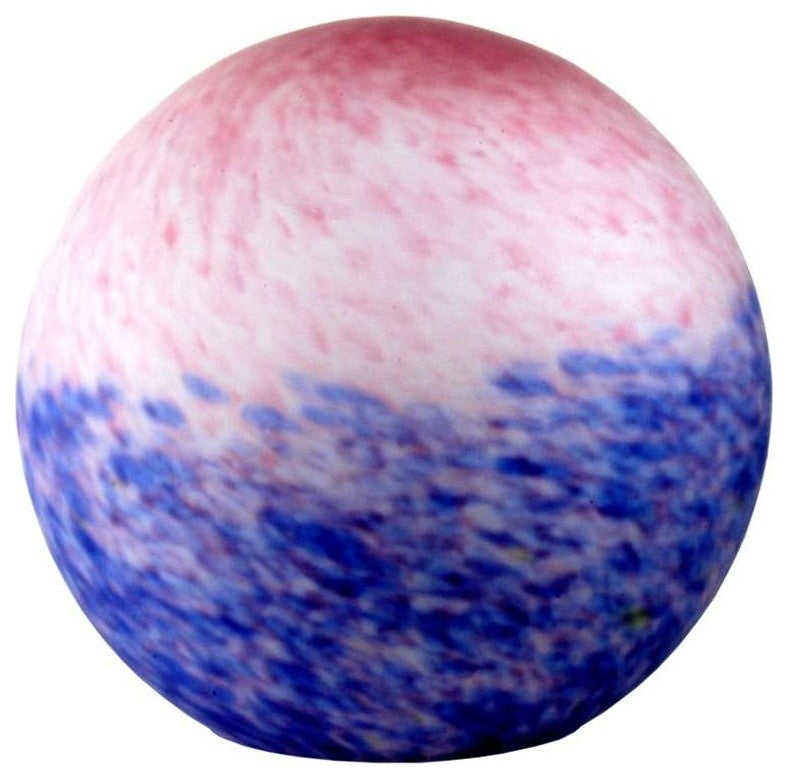 Meyda Lighting 16042 6"W Pink/Blue Pate-De-Verre Orb Shade