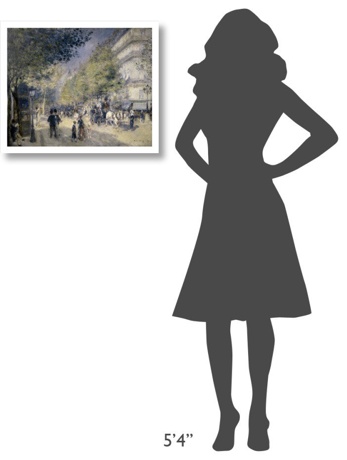 "Main Boulevard" Digital Paper Print by Pierre-Auguste Renoir, 24"x20"