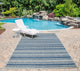 Novogratz by Momeni Villa Tuscany Blue Indoor Outdoor Rug 2' X 6' Runner