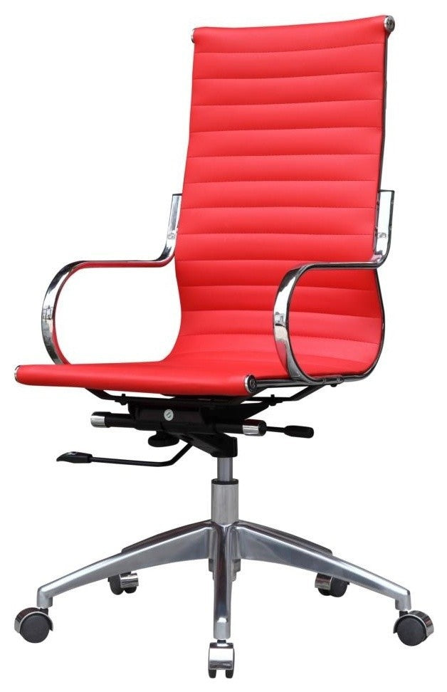 Modern Classics Twist Office Chair High Back, Red
