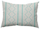 Mudcloth Decorative Throw Pillow, Light Blue, 14"x20"