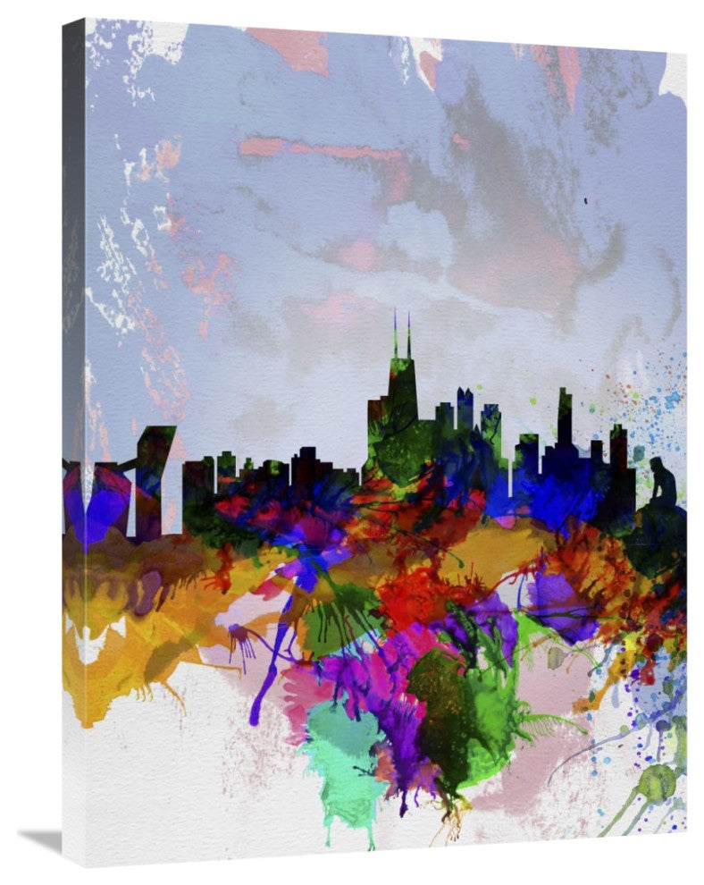 "Copenhagen Watercolor Skyline" Fine Art Print