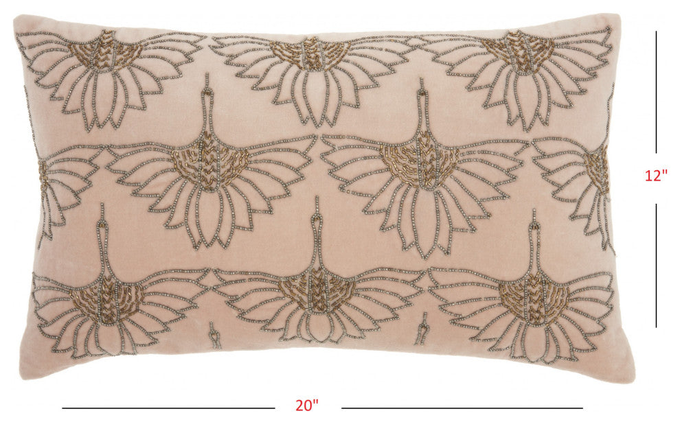 Brilliant Blush Pink Lumbar Pillow