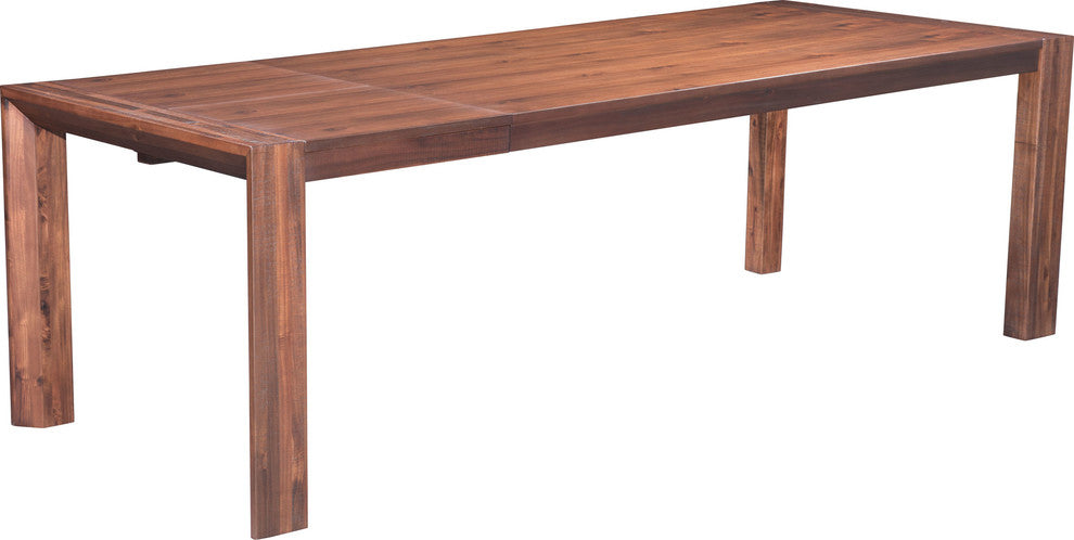 Zuo Modern Perth Extension Dining Table Chestnut