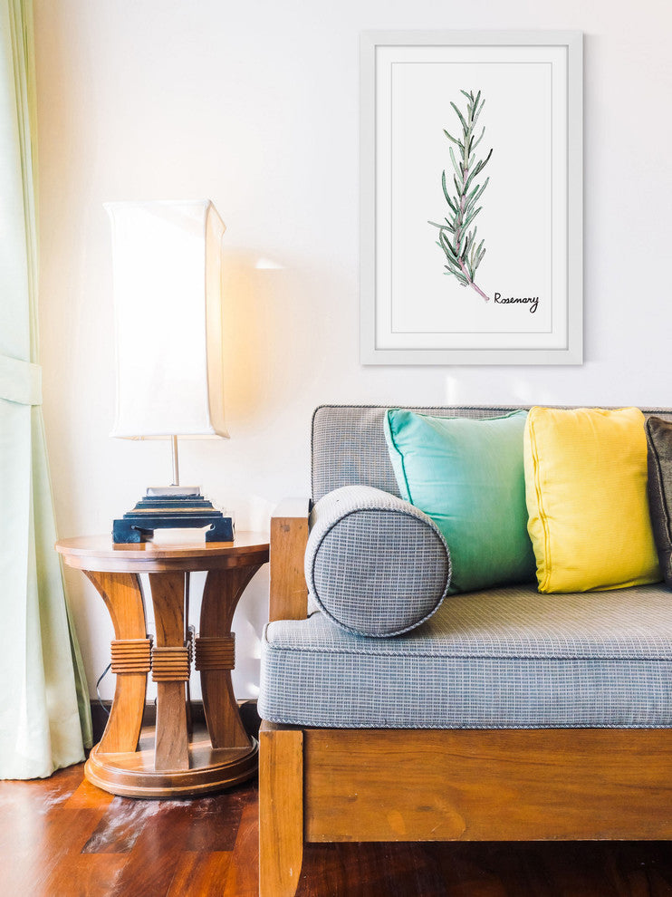 "Herb Rosemary" Framed Print by Rachel Byler