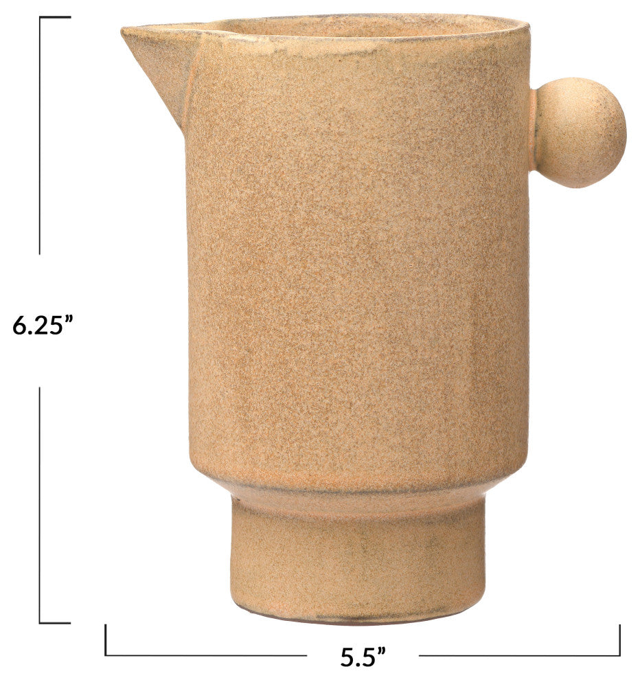 Stoneware Pitcher, Large