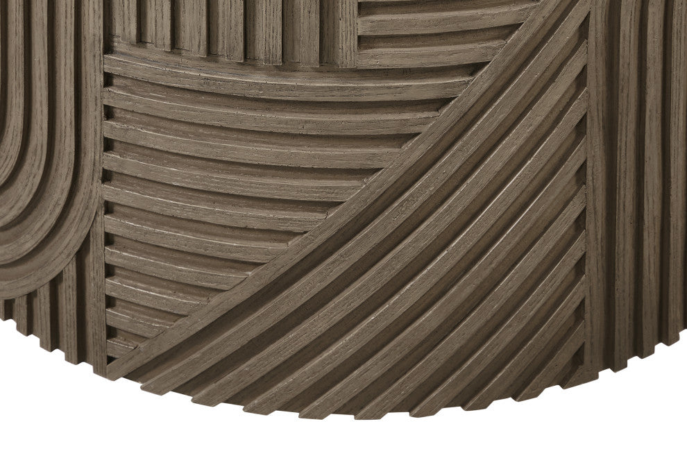 Serenity Textured Round Drum Table