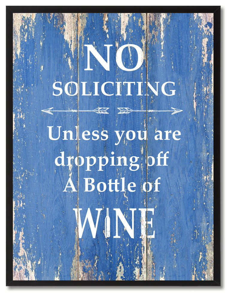 Dropping Off A Bottle Of Wine Inspirational, Canvas, Picture Frame, 13"X17"
