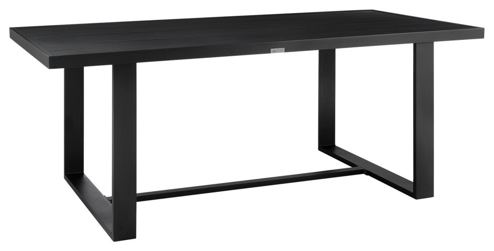 Felicia Outdoor Patio Dining Table, Aluminum