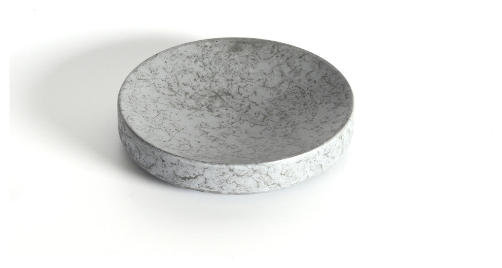 4-Piece Concrete Bathroom Accessory Set, Grey